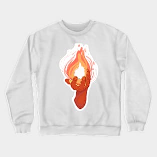 Flaming Hand Spell Crewneck Sweatshirt